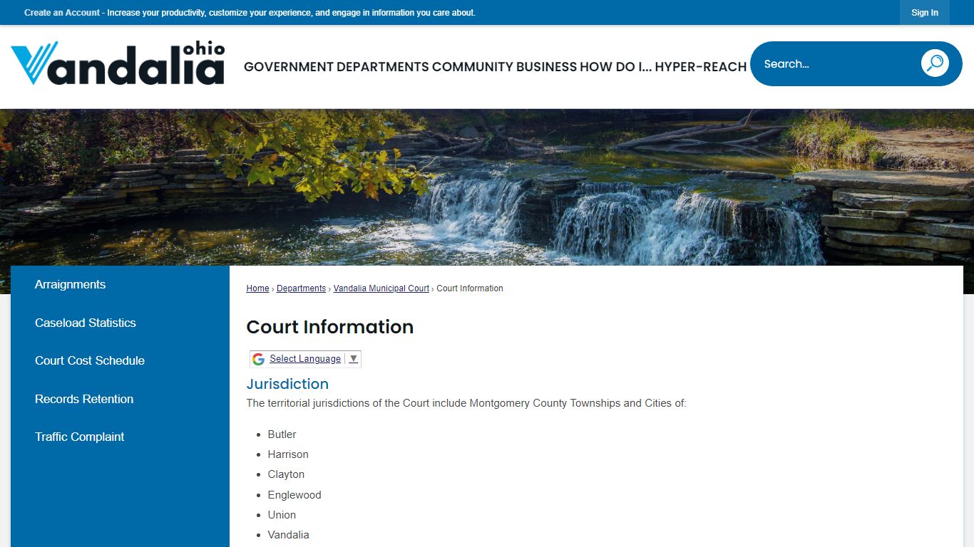 Court Information | Vandalia, OH